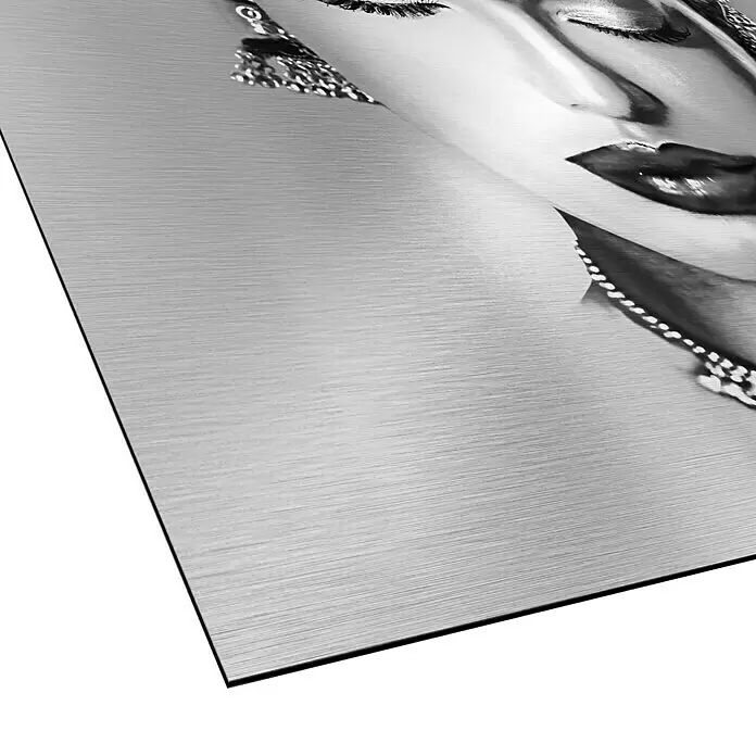 ProArt Bild Alu-Art - Woman with Jewel, B x H: 100 x 100 cm - Detailaufnahme