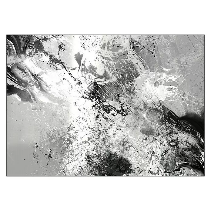 ProArt Bild Alu-Art - Abstract Black & White, B x H: 100 x 70 cm - Vorderansicht