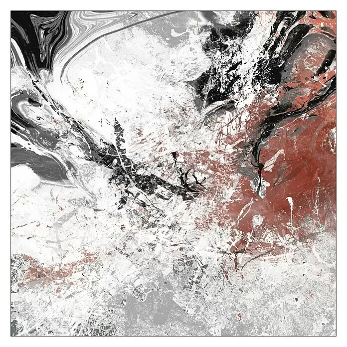 ProArt Bild Alu-Art - Abstract Colourmix, B x H: 100 x 100 cm - Vorderansicht