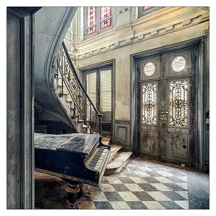 ProArt Bild Alu-Art - Lost House, B x H: 100 x 100 cm - Vorderansicht