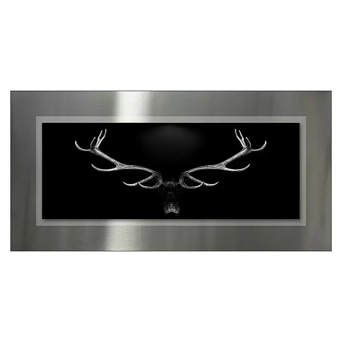 ProArt Bild - Grey Deer Head, B x H: 100 x 50 cm - Vorderansicht
