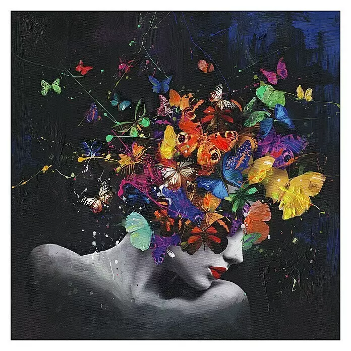 ProArt Handgemaltes Bild - Colourful Collection IV, B x H: 40 x 40 cm - Vorderansicht