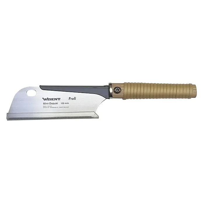 Wisent Japansäge Mini-Dozuki - Blattlänge: 150 mm, Anzahl Zähne: 20 Stk., Einseitig gezahnt - Mini-Dozuki Profi Handsäge, 150 mm, für präzise Holzarbeiten. Ideal für feine Schnitte.