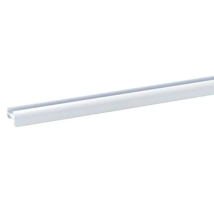 Expo Ambiente Gardinenprofil - Weiß, 120 cm - Weißes LED-Profil zur Installation von LED-Streifen und zur Erzeugung einer linearen Beleuchtung mit sauberem, modernem Erscheinungsbild.