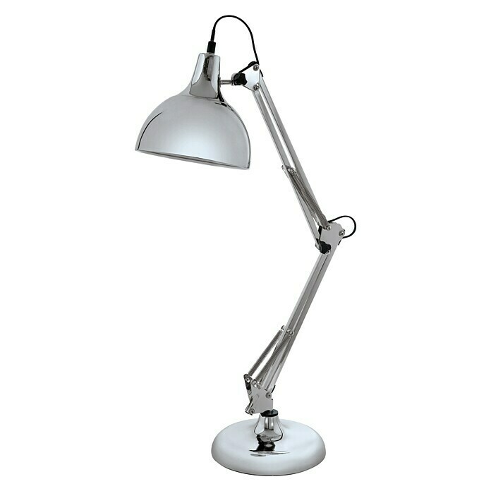 Eglo Tischleuchte Borgillio (40 W, L x B x H: 40 x 19 x 71 cm, Chrom, E27) | BAUHAUS