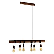 Eglo Townshend Pendellamp (6 lampen, 6 x 60 W, E27, Antiek bruin)