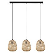 Eglo Dembleby Lámpara colgante (3 × 40 W, Natural, Altura: 110 cm)