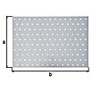 Alberts Lochplatte (Silber, Stärke: 2 mm, 300 mm) | BAUHAUS