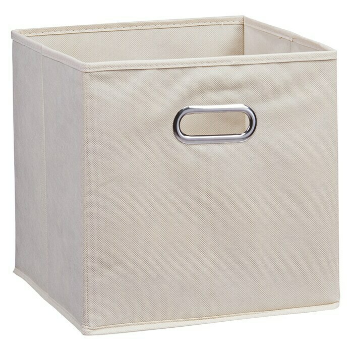 Zeller Present Klappbox32 x 32 x 32 cm, Beige Diagonal View