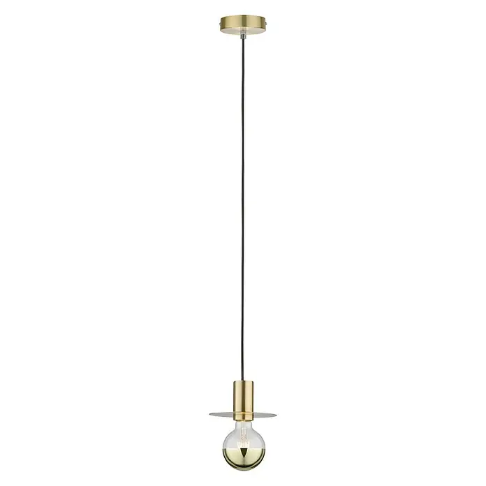 Paulmann Pendelleuchte Stian - Messing, 150 cm, 20 W, E27 - Elegante Hängelampe in Goldoptik mit dekorativer Glühbirne, die jedem Raum einen Hauch von modernem Stil verleiht.\n