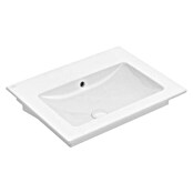 Villeroy & Boch Venticello Waschtisch (65 x 50 cm, Mit schmutzabweisender Glasur, Mit Überlaufloch, Keramik, Weiß)