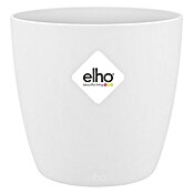 Elho Brussels Übertopf Round Mini (Ø x H: 7 x 6 cm, Weiß, Glänzend)