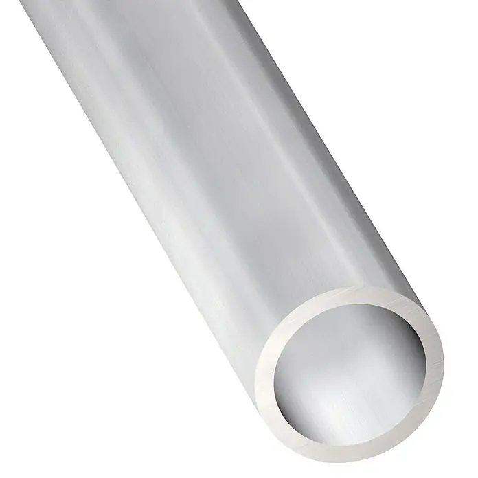 Kantoflex Tubo redondo - Ø x L: 6 x 1.000 mm, Plateado, Anodizado - Tubo de aluminio: Un tubo de aluminio brillante, ideal para construcciones y proyectos de bricolaje, que ofrece estabilidad y un aspecto moderno.