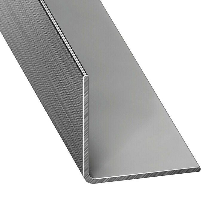 Kantoflex Winkelprofil (L x B x H: 2.000 x 20 x 20 mm, Stärke: 1 mm, PVC, Silber)
