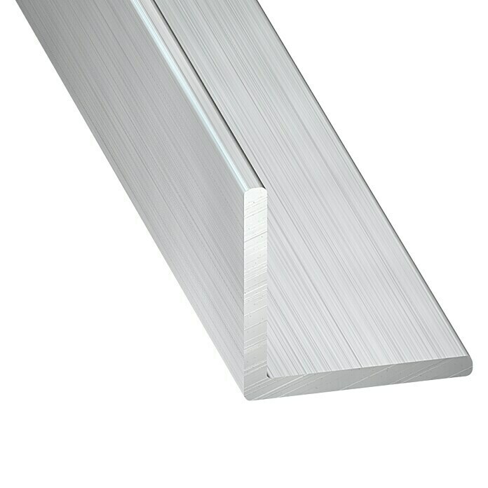 Kantoflex Winkelprofil (L x B x H: 2.500 x 15 x 15 mm, Stärke: 1,5 mm, Aluminium, Silber, Oberfläche: Roh)