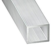 Kantoflex Vierkantrohr (L x B x H: 1.000 x 10 x 12 mm, Aluminium, Silber, Roh)