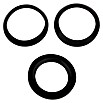 Dichtungssortiment (1¼″, 3 Stk., Gummi, Geeignet für: Waschtischsiphons) | BAUHAUS