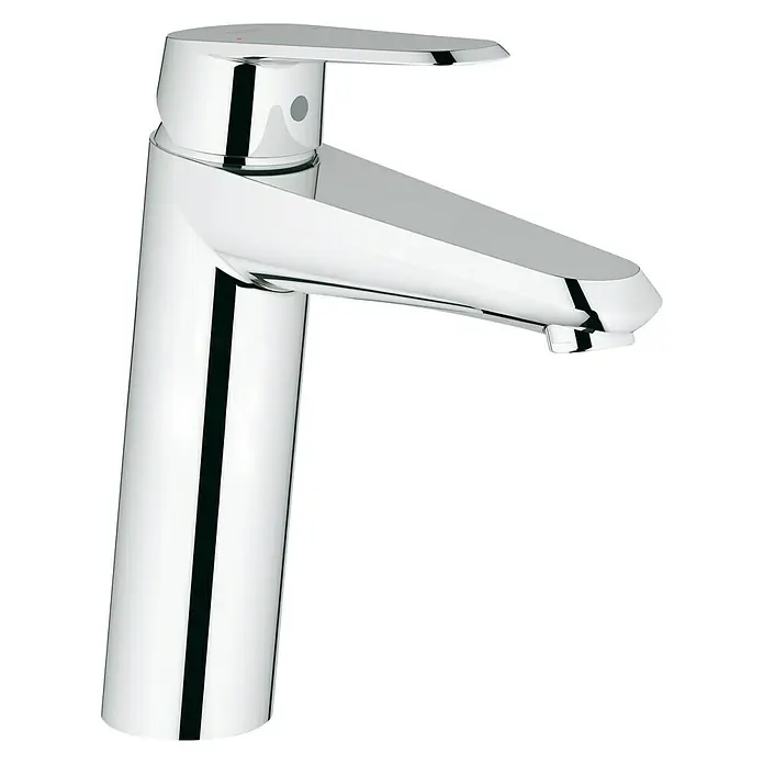 Grohe Eurodisc Cosmopolitan Waschtischarmatur M-Size - Chrom, Glänzend, Ohne Zugstange - Chromglänzender Waschtischarmatur mit schlankem Design, ideal für moderne Badezimmer. Der Einhebelmischer sorgt für einfache Bedienung und präzise Temperaturregelung.