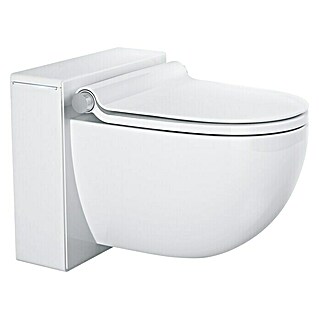 Grohe Wand-Dusch-WC-Set Sensia (Mit Spülrand, Mit schmutzabweisender Glasur, Waagerecht, Weiß)