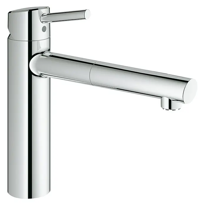 Grohe Concetto Spültischarmatur - Niederdruck, Chrom, Glänzend - Eine elegante Chromarmatur für das Badezimmer, perfekt für moderne Waschbecken. Stilvolles Design mit klaren Linien.
