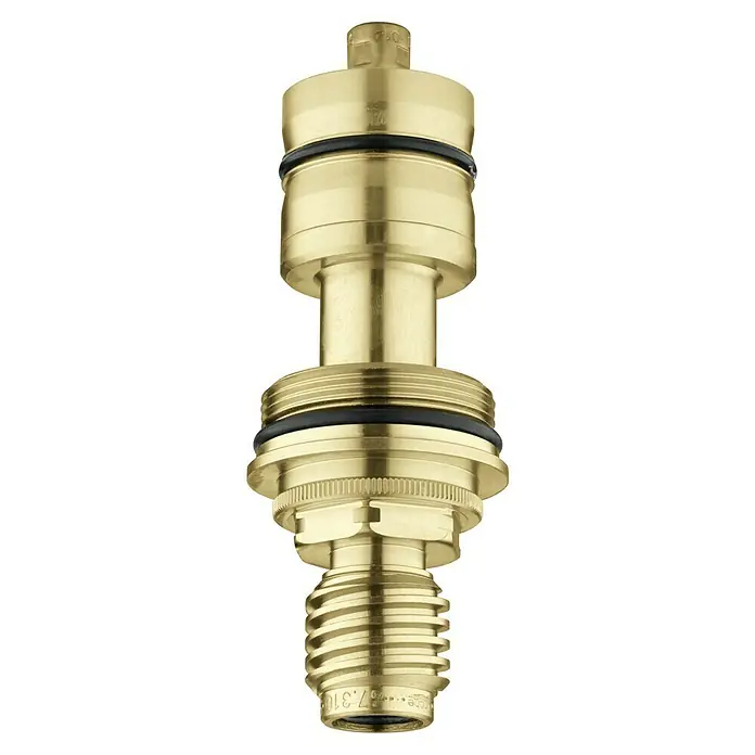 Grohe Thermoelement - ¾″, Geeignet für: Bade- & Brausearmaturen - Messingfarbener Patronenmischer mit schwarzem O-Ring. Das Produkt ist ideal für den Einsatz in Sanitäranlagen und Armaturen.