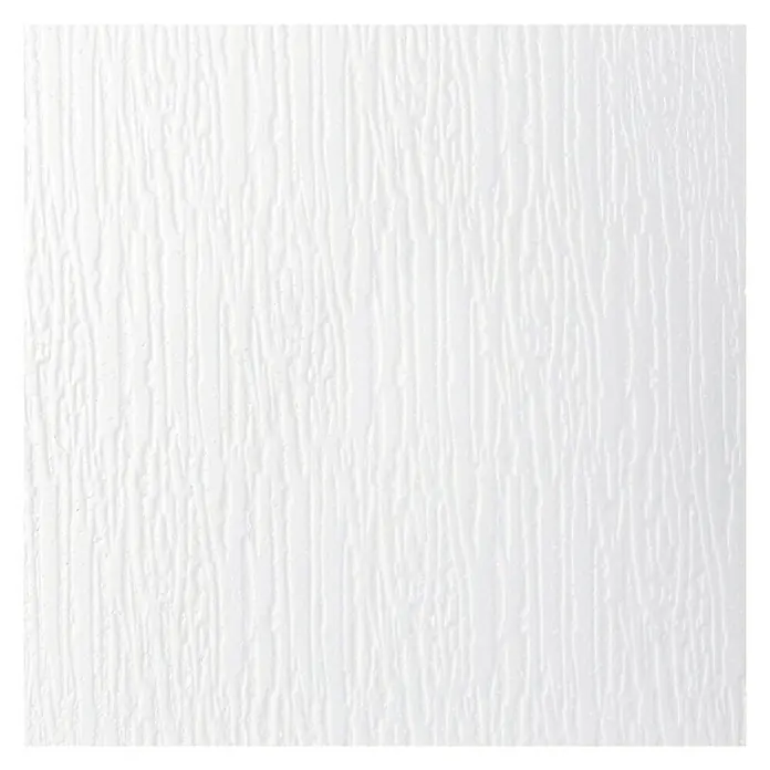 Deckenplatte D 62 - 50 x 50 cm, Weiß, 2 m², Polystyrol geschäumt - Detailaufnahme einer weißen, strukturierten Oberfläche. Ideal als Hintergrund oder zur Darstellung einer feinen Textur.