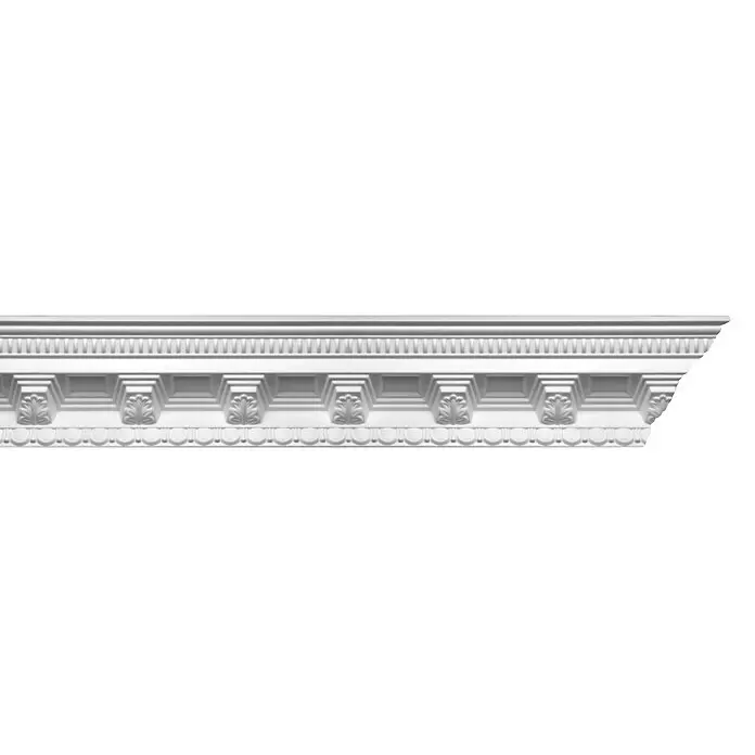Zierprofil Prestige Tina-F - 200 x 9,5 x 9,5 cm, Expandiertes Polystyrol (EPS) - Vorderansicht