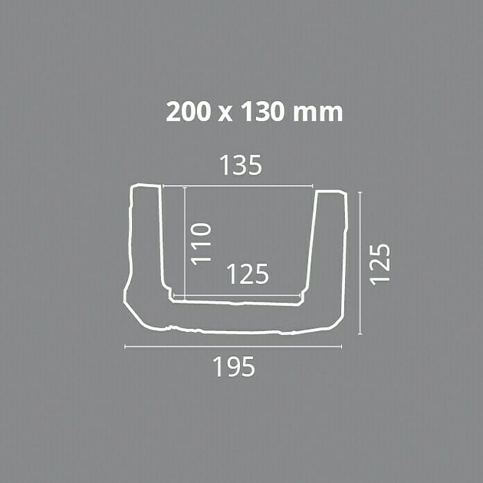 Dekoelement (Konsole, Weiß, 17,5 x 19 x 21,5 cm)