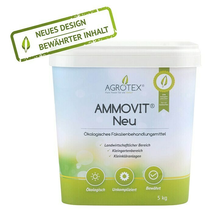 Agrotex Fäkalien-Behandlungsmittel Ammovit5 kg Front View