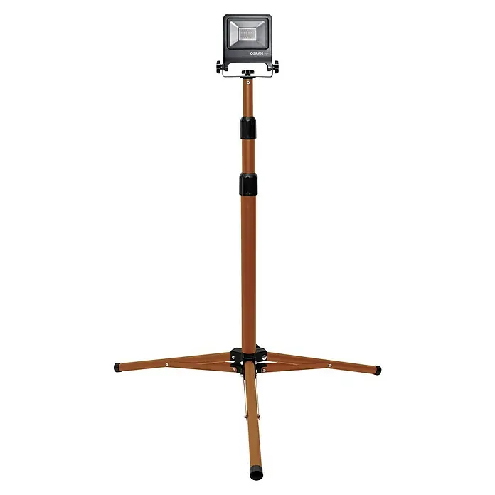 Ledvance LED-Arbeitsleuchte - 1.700 lm, Lichtfarbe: Kaltweiß, Anzahl Leuchtmittel: 1 Stk. - Der Osram LED-Strahler auf einem höhenverstellbaren Stativ, ideal für Baustellen und den Außenbereich, sorgt für helles, effizientes Licht.