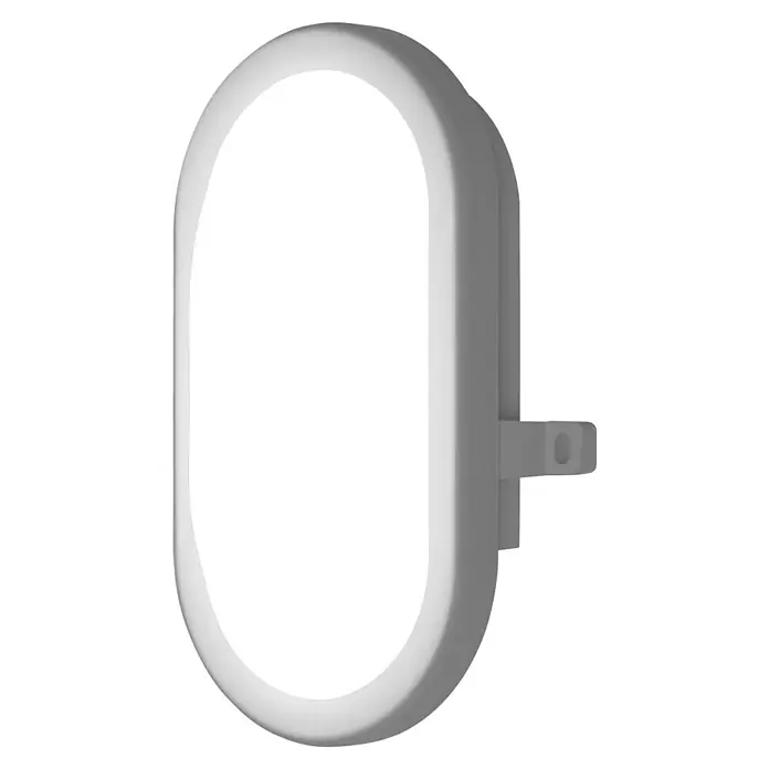 Osram LED-Außenwandleuchte Bulkhead - 11 W, 216 x 14,3 x 79 cm, Weiß, IP54 - Weisse LED-Wandleuchte mit ovalem Design und Befestigungsvorrichtung. Ideal für moderne Innenräume und zur Beleuchtung von Fluren.
