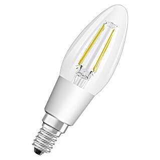 Osram Superstar LED-Lampe CLB40 Glow Dim (E14, Dimmbar, Warmweiß, 470 lm, 4,5 W, Lampenform: Kerze)