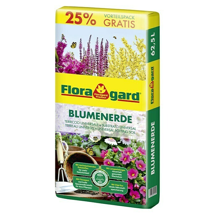 Floragard Blumenerde62,5 l Diagonal View