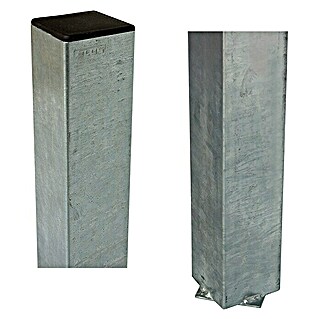 Plus Zaunpfosten (186 cm x 80 mm x 80 mm, Silber, Stahl)