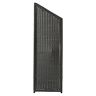 Plus Zaunelement Trend  (55 x 170 cm, Kunststoff, Schwarz)