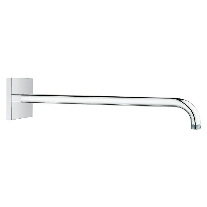 Grohe Rainshower Brausearm - Länge: 42,2 cm, ½″, Eckig - Moderne, verchromte Duscharmatur mit Wandbefestigung. Die Armatur besticht durch ihr minimalistisches Design und die glänzende Oberfläche.