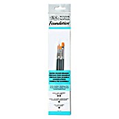 Winsor & Newton Foundation Set kistova za akvarel kratke drške  (4 Kom., Najlonska vlakna) | BAUHAUS