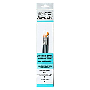 Winsor & Newton Foundation Set kistova za akvarel kratke drške (4 Kom., Najlonska vlakna)