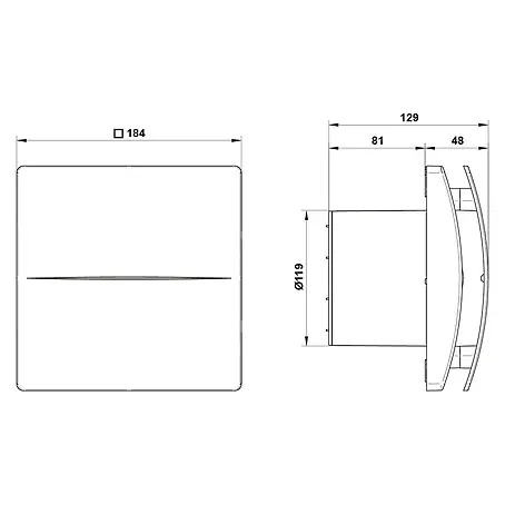 Wandventilator W-Style Premium