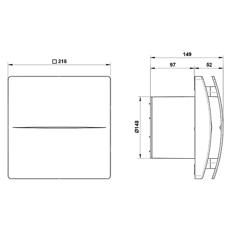 Wandventilator W-Style Premium