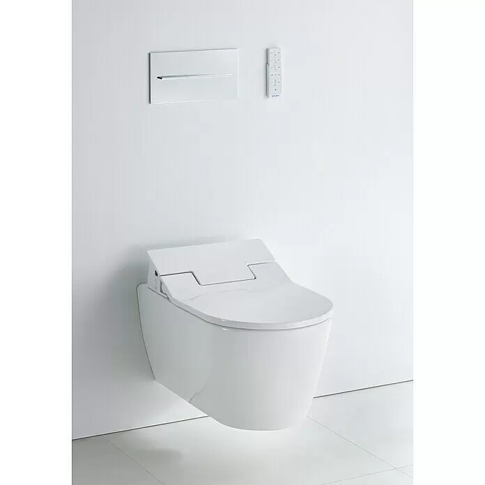 Duravit ME by Starck Wand-WC Typ 2 - Spülrandlos, Ohne Spezialglasur, Spülform: Tief, WC Abgang: Waagerecht, Weiß - Stimmungsaufnahme