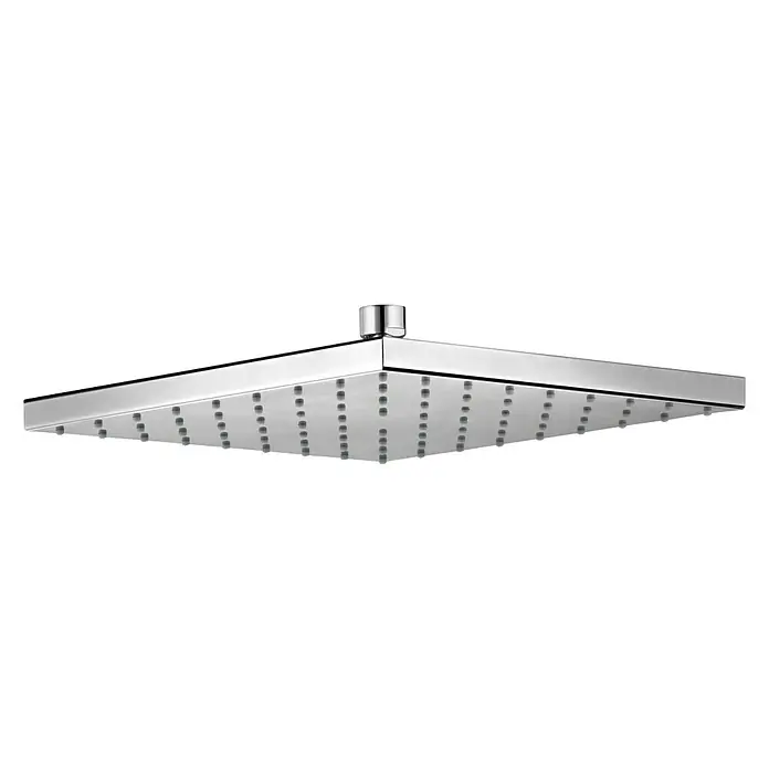 Keuco Edition 300 Kopfbrause - 25 x 25 cm, 15 l/min, Deckenmontage, Chrom - Ein quadratischer, verchromter Duschkopf mit zahlreichen Düsen, der ein luxuriöses Duscherlebnis verspricht. Stilvolles Design für moderne Badezimmer.