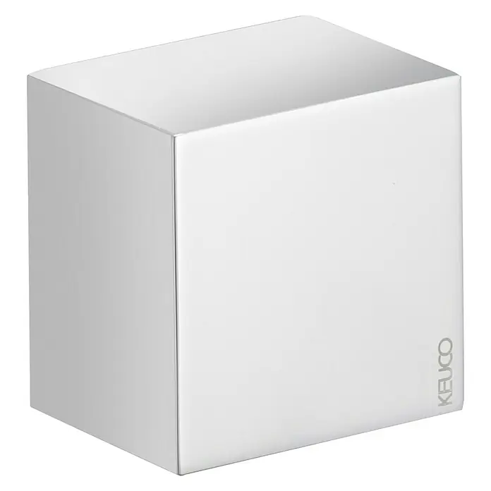 Keuco Edition 11 Schlauchanschluss - Breite: 6 cm, ½″, Verchromt - Ein weißer, würfelförmiger Seifenspender von Keuco. Das minimalistische Design fügt sich nahtlos in jedes moderne Badezimmer ein und sorgt für Hygiene.