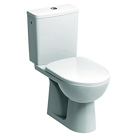 Geberit Renova Stand-WC-Kombination (Mit Spülrand, Ohne Spezialglasur, Spülform: Tief, WC Abgang: Senkrecht, Weiß)
