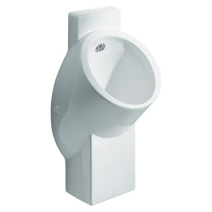 Geberit Centaurus Urinal Typ 1Mit schmutzabweisender Glasur, Zulauf: Hinten, Wasserlos, Weiß Diagonal View