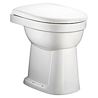 Geberit Renova Comfort Stand-WC Typ 1 (Mit Spülrand, Ohne Spezialglasur, Spülform: Flach, WC Abgang: Senkrecht, Weiß)