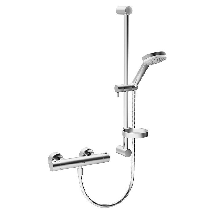 Hansa Prisma Brause-Set (Lochabstand: 62,5 cm, Chrom)