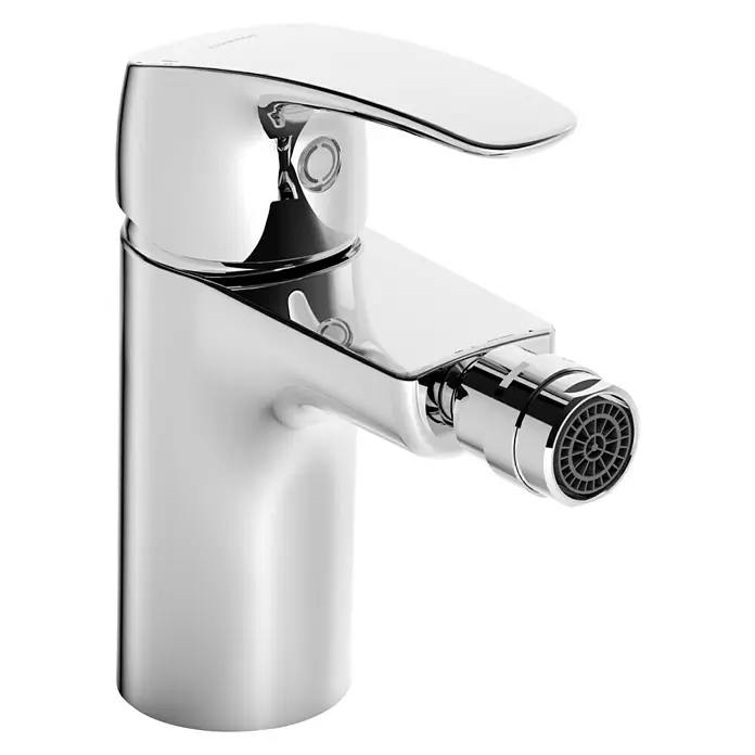 Hansa Pinto Bidetarmatur - Chrom, Glänzend - Glänzender, moderner Bidet-Wasserhahn aus Chrom, ideal für stilvolle Badezimmer. Das minimalistische Design sorgt für Eleganz und Funktionalität.