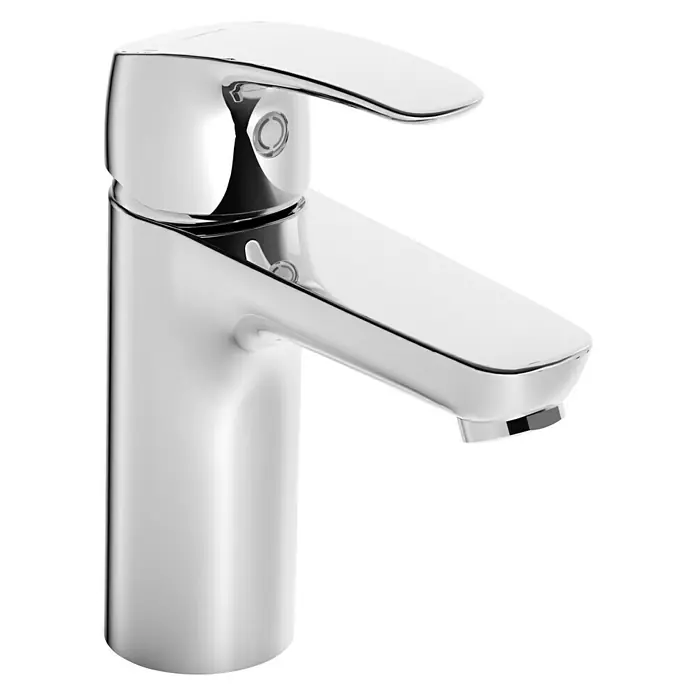Hansa Pinto Waschtischarmatur XL - Ohne Zugstange, Chrom, Glänzend - Elegante Chromarmatur für das Badezimmer. Stilvolles Design mit glänzender Oberfläche, ideal für moderne Bäder.