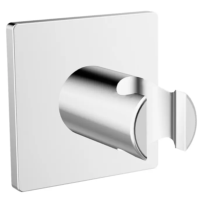 Hansa Designo Brausehalter - Metall, Chrom - Glänzender, moderner Handtuchhaken zur Wandmontage. Der Haken ist aus Metall und bietet Platz für ein Handtuch.